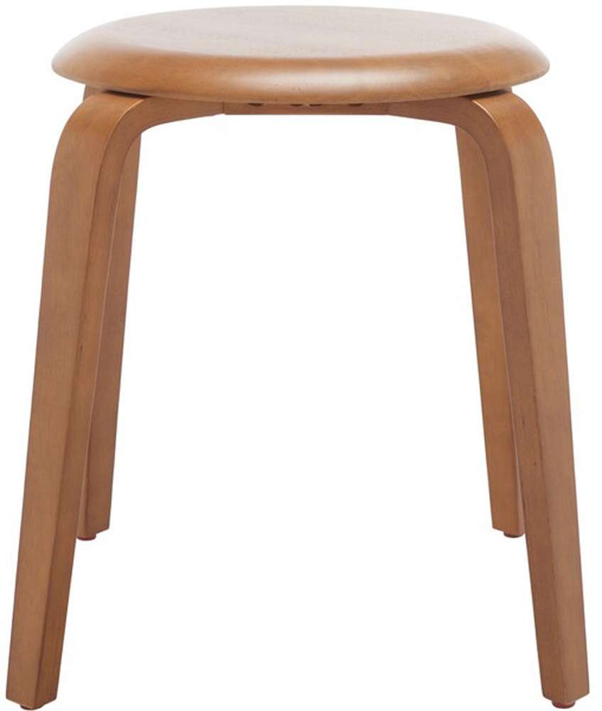 Safavieh - Luella Stackable Stool - Walnut - STL1000B veiw 1