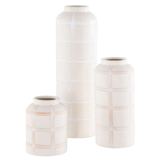Safavieh - Luette Ceramic Vase - Cream - RDC4008A-SET3 veiw 1