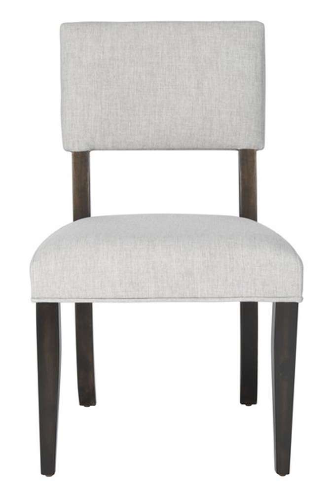 Safavieh - Couture - Luis Wood Dining Chair - Dark Brown - Taupe  (Set of 2) - SFV2107A-SET2 veiw 1