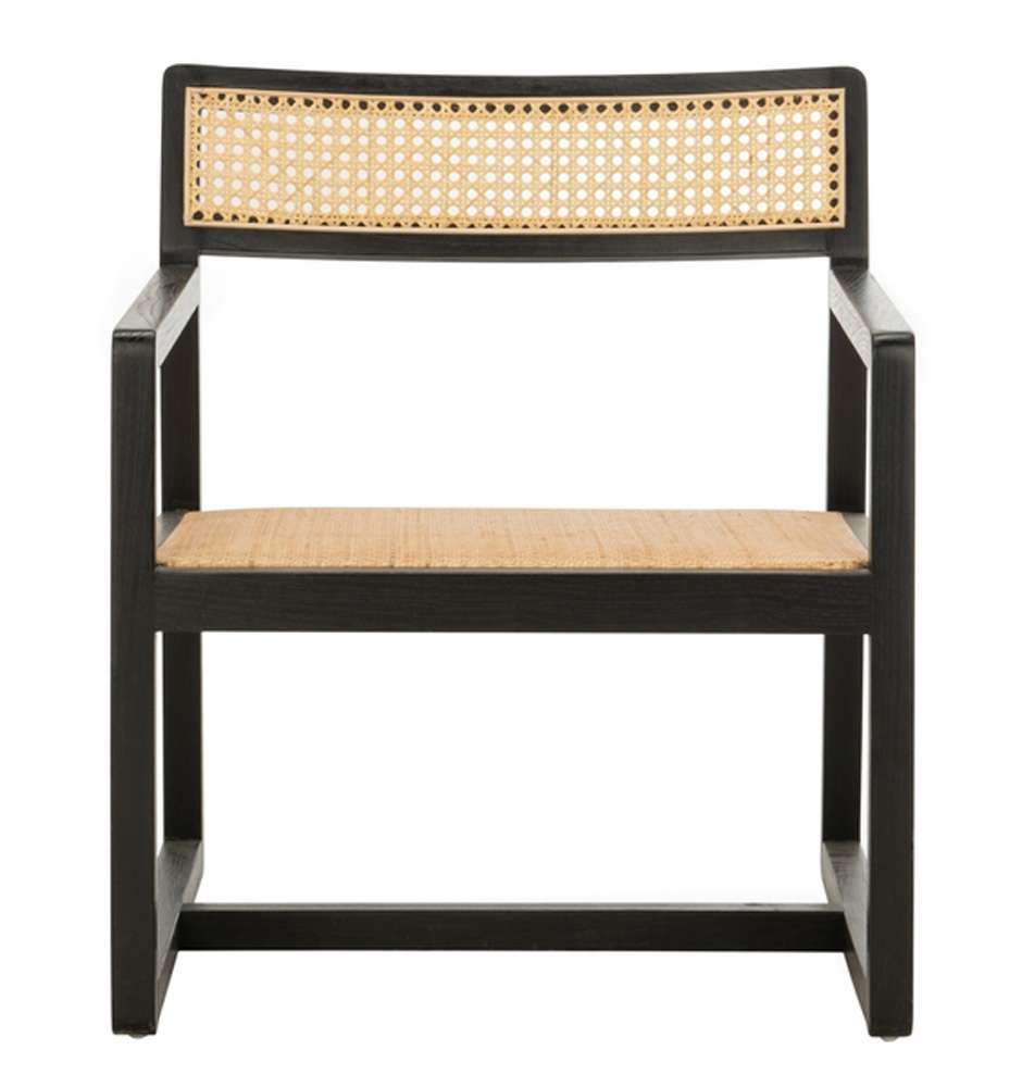 Safavieh - Lula Cane Accent Chair - Black - Natural - ACH9503B veiw 1