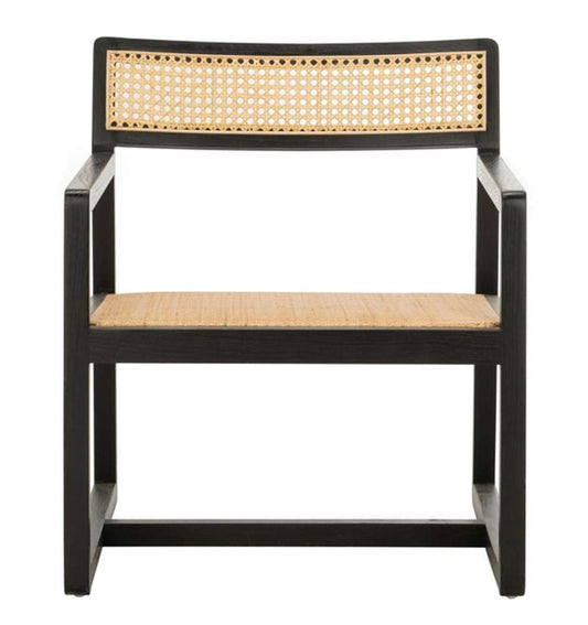 Safavieh - Lula Cane Accent Chair - Black - Natural - ACH9503B veiw 1
