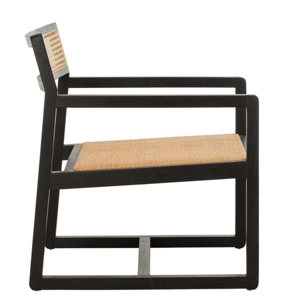 Safavieh - Lula Cane Accent Chair - Black - Natural - ACH9503B veiw 3