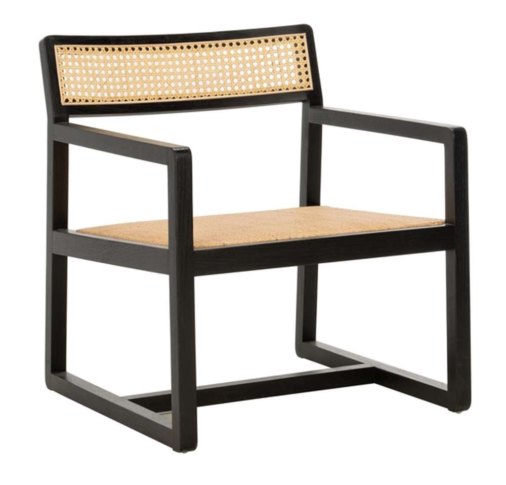 Safavieh - Lula Cane Accent Chair - Black - Natural - ACH9503B veiw 4