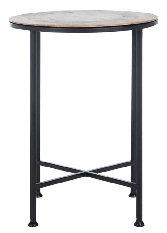 Safavieh - Lumi Agate Accent Table - Multi Color Black - Agate - ACC5302A veiw 1