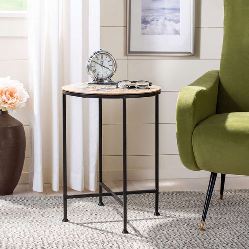 Safavieh - Lumi Agate Accent Table - Multi Color Black - Agate - ACC5302A veiw 3