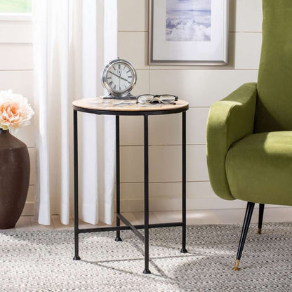 Safavieh - Lumi Agate Accent Table - Multi Color Black - Agate - ACC5302A veiw 3