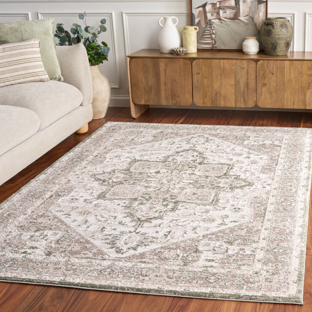 Safavieh - Lunara 318W Ivory / Green - 8" X 10" - LUA318W-8 view 2