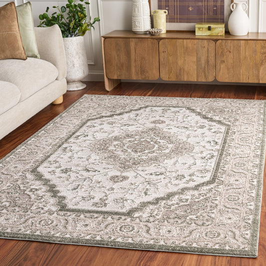 Safavieh - Lunara 320W Ivory / Green - 8" X 10" - LUA320W-8 view 2