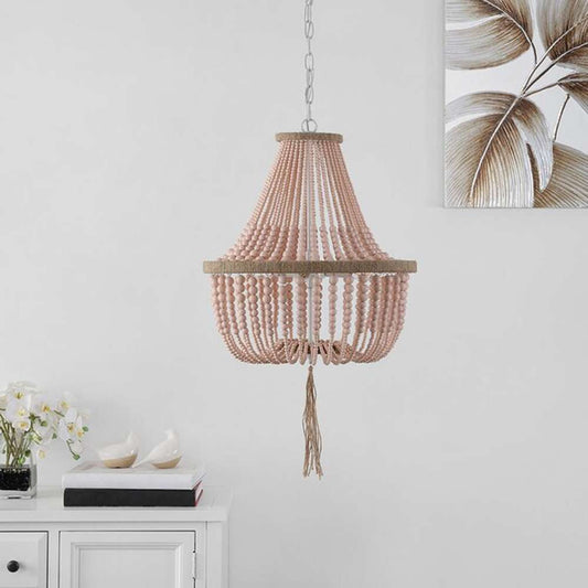 Safavieh - Lush Kristi Beads Pendant Lamp - Blush - LIT4477E veiw 1