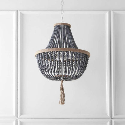 Safavieh - Lush Kristi Beads Pendant Lamp - Grey - LIT4477C veiw 1