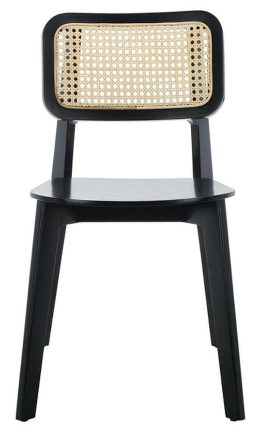 Safavieh - Luz Cane Dining Chair - Black - Natural  (Set of 2) - DCH1006B-SET2 veiw 1