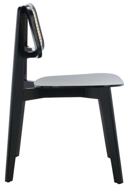 Safavieh - Luz Cane Dining Chair - Black - Natural  (Set of 2) - DCH1006B-SET2 veiw 4