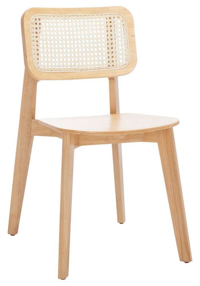 Safavieh - Luz Cane Dining Chair - Natural  (Set of 2) - DCH1006A-SET2 veiw 3