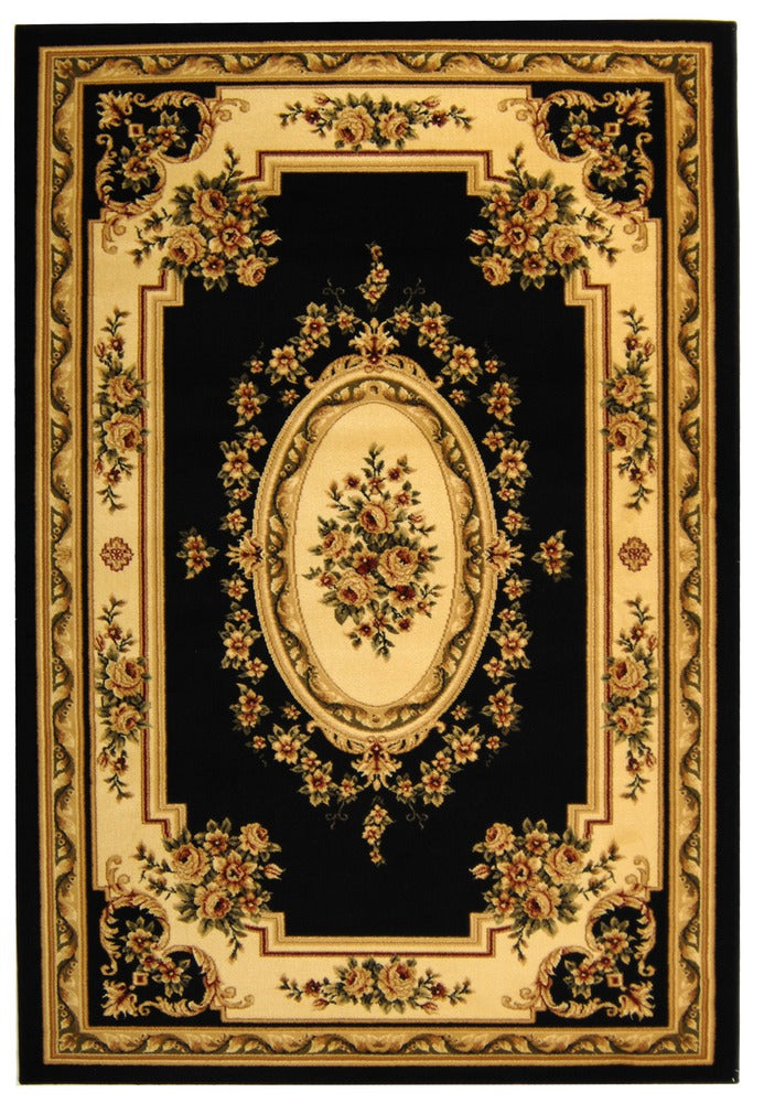 Safavieh - Lyndhurst 218A Black Ivory - 4" X 6" - LNH218A-4 view 1