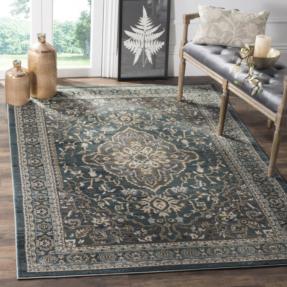 Safavieh - Lyndhurst 338A Teal Grey - 12" X 18" - LNH338A-1218 view 2