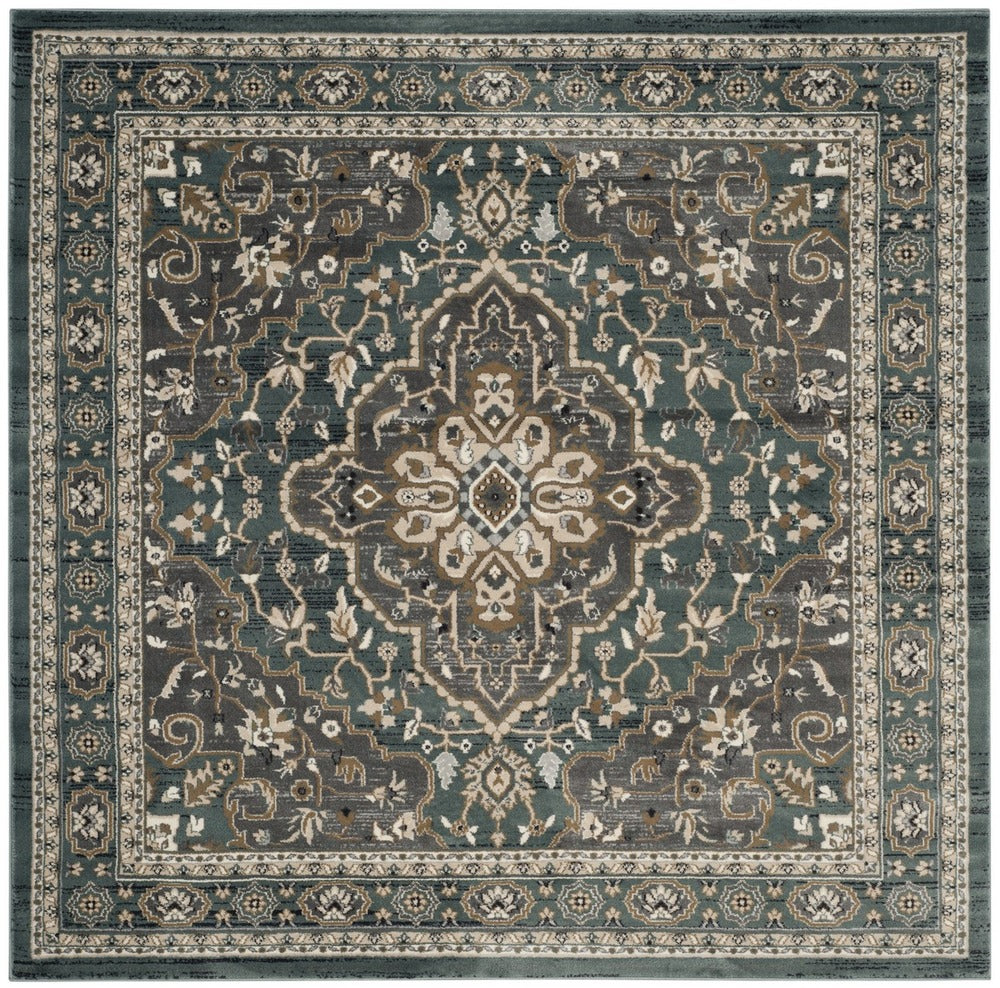 Safavieh - Lyndhurst 338A Teal Grey - 8" X 8" - LNH338A-8SQ view 1