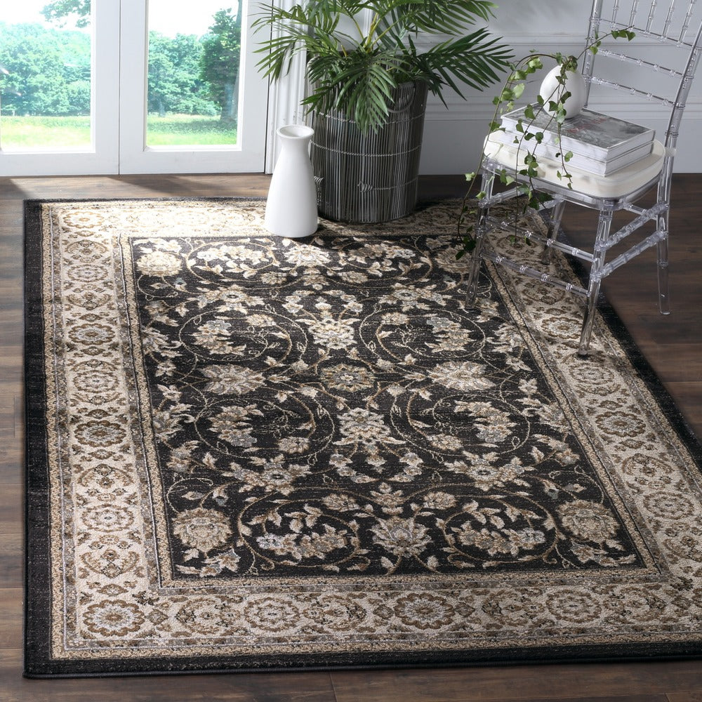 Safavieh - Lyndhurst 340D Anthracite Cream - 2" X 3" - LNH340D-2 view 2