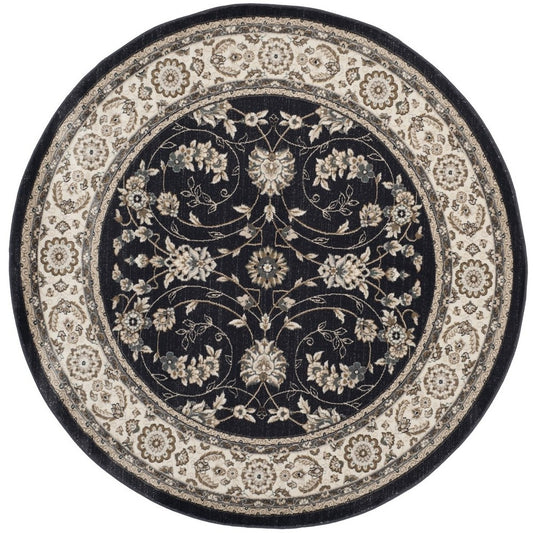 Safavieh - Lyndhurst 340D Anthracite Cream - 8" X 8" - LNH340D-8R view 1