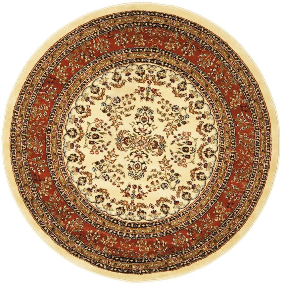 Safavieh - Lyndhurst Sarouk 331R Ivory Rust - 6" X 6" - LNH331R-6R view 1