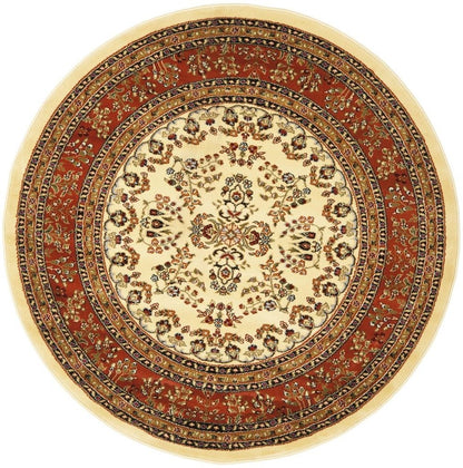 Safavieh - Lyndhurst Sarouk 331R Ivory Rust - 6" X 6" - LNH331R-6R view 1