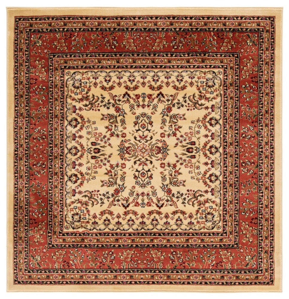 Safavieh - Lyndhurst Sarouk 331R Ivory Rust - 6" X 6" - LNH331R-6SQ view 1