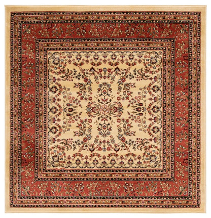 Safavieh - Lyndhurst Sarouk 331R Ivory Rust - 6" X 6" - LNH331R-6SQ view 1