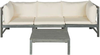 Safavieh - Lynwood Outdoor Sectional - Ash Grey - Beige - PAT6713C veiw 1