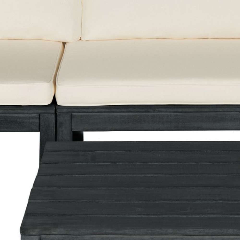 Safavieh - Lynwood Outdoor Sectional - Dark Slate Gray - Beige - PAT6713K veiw 4