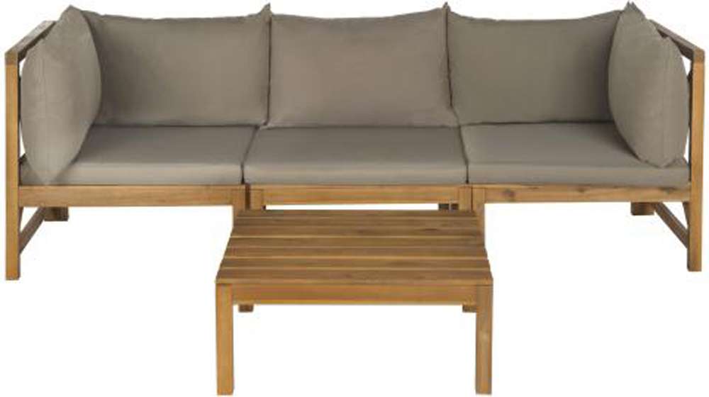 Safavieh - Lynwood Outdoor Sectional - Natural - Taupe - PAT6713B veiw 1