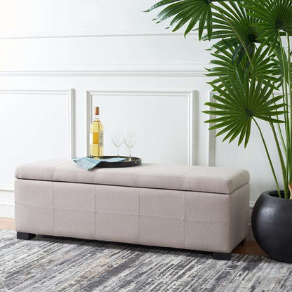 Safavieh - Madison Lg Storage Bench - Taupe - HUD8226L veiw 2