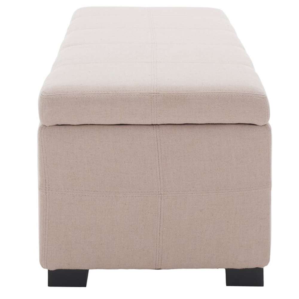 Safavieh - Madison Lg Storage Bench - Taupe - HUD8226L veiw 4