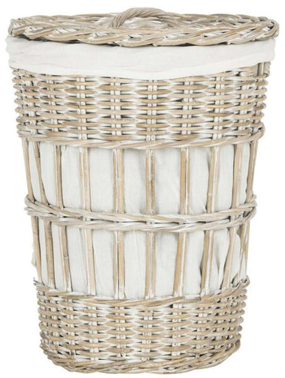 Safavieh - Maggy Laundry Basket - White - White Washed - HAC6500A veiw 1