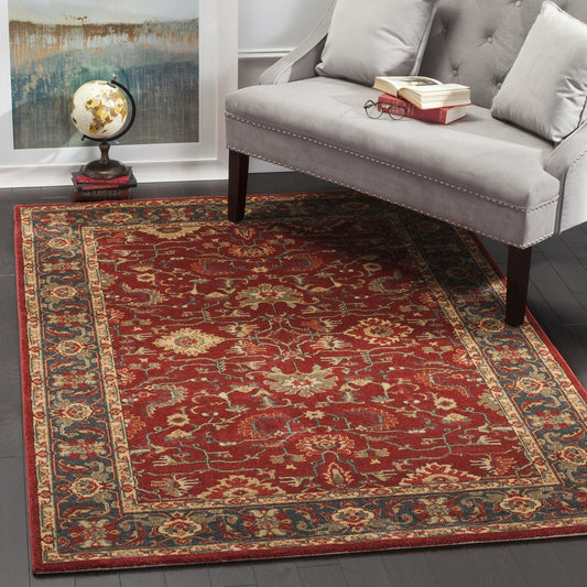 Safavieh - Mahal 693F Red Navy - 6" X 8" - MAH693F-68 view 2