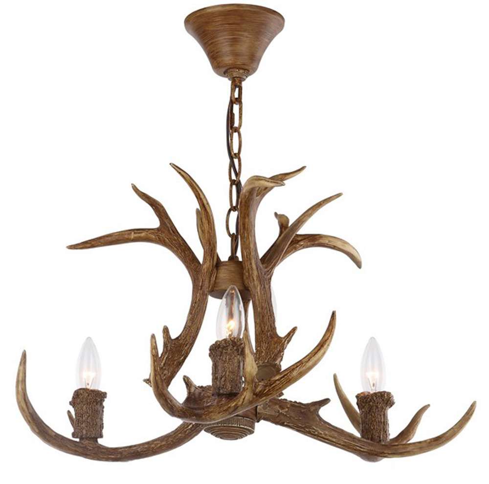 Safavieh - Makani 3Lt 21in Chandelier - Brown - CHA4002A veiw 4