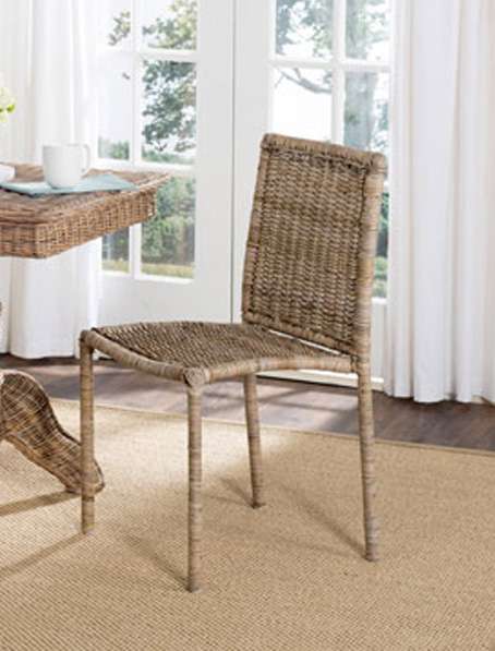 Safavieh - Makassar Side Chair - Grey  (Set of 2) - SEA8008A-SET2 veiw 1