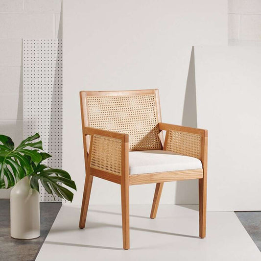 Safavieh - Couture - Malik Rattan Dining Chair - Natural - SFV4105B veiw 2