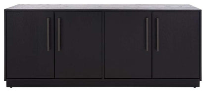Safavieh - Couture - Mallory 4 Door Media Stand - Black - SFV2120C veiw 1