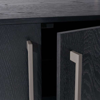 Safavieh - Couture - Mallory 4 Door Media Stand - Black - SFV2120C veiw 2