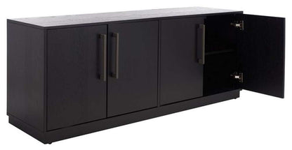 Safavieh - Couture - Mallory 4 Door Media Stand - Black - SFV2120C veiw 4