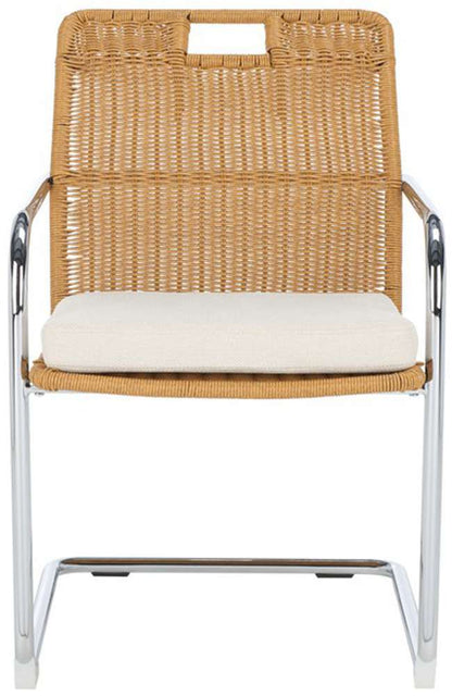 Safavieh - Malou Rattan Dining Chair - Cream - Natural - DCH1100B veiw 1
