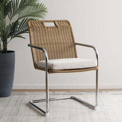 Safavieh - Malou Rattan Dining Chair - Cream - Natural - DCH1100B veiw 2