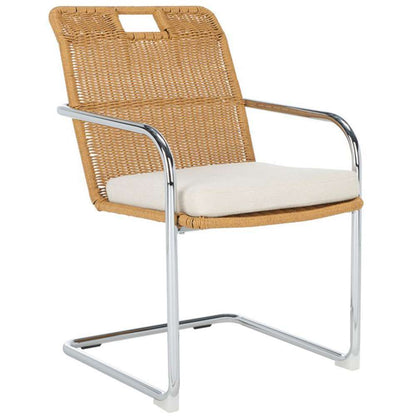 Safavieh - Malou Rattan Dining Chair - Cream - Natural - DCH1100B veiw 3
