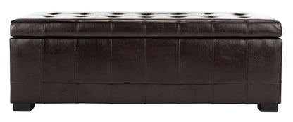 Safavieh - Manhattan Lg Storage Ottoman - Brown - HUD4200A veiw 1