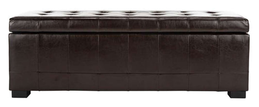 Safavieh - Manhattan Lg Storage Ottoman - Brown - HUD4200A veiw 1