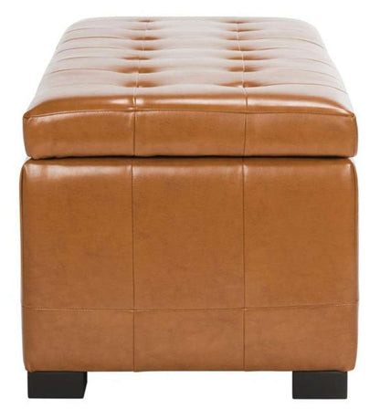 Safavieh - Manhattan Lg Storage Ottoman - Saddle - HUD4200C veiw 5