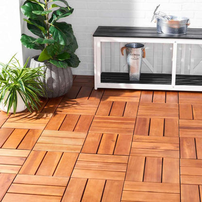 Safavieh - Manila Wooden Floor Tile - Natural - PAT7903A veiw 3