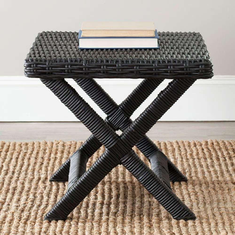 Safavieh - Manor Ottoman - Black - FOX6529B veiw 2