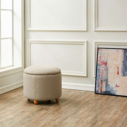 Safavieh - Couture - Mariabella Storage Ottoman - Oatmeal - SFV4793C veiw 3