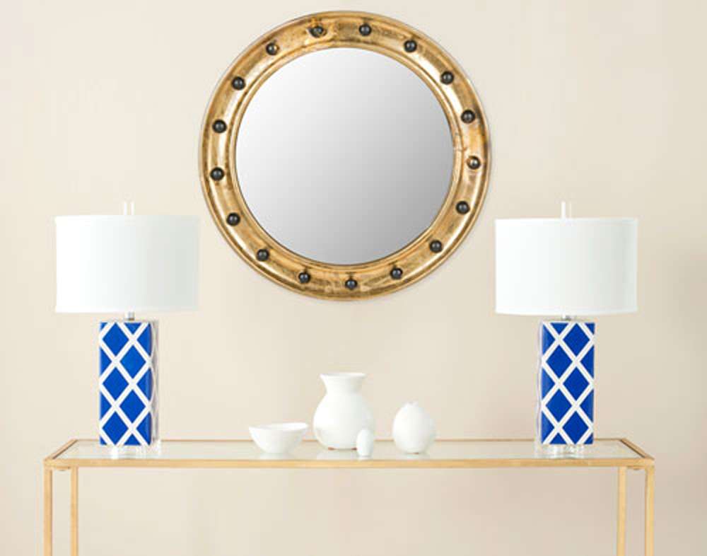 Safavieh - Mariner Porthole Mirror - Antique Gold - MIR4024A