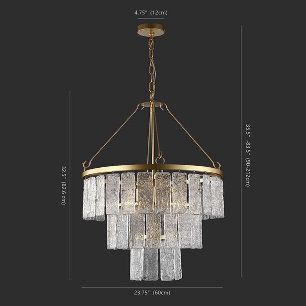 Safavieh - Couture - Marjory 3 Tier Chandelier - Gold - CTL1015A veiw 2
